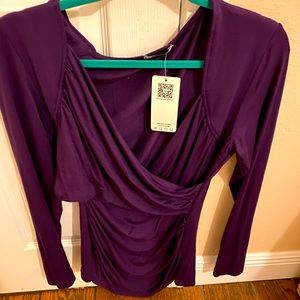 Womens purple large long sleeve